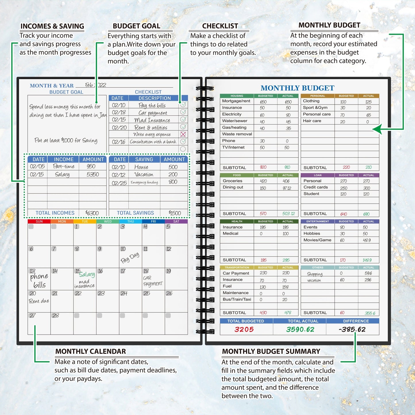 12-Month Budget Planner