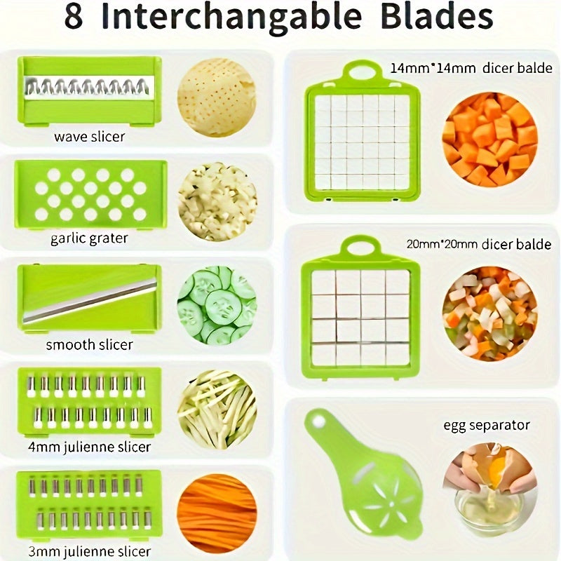 Vegetable Chopper - Multifunctional Manual Food Dicer