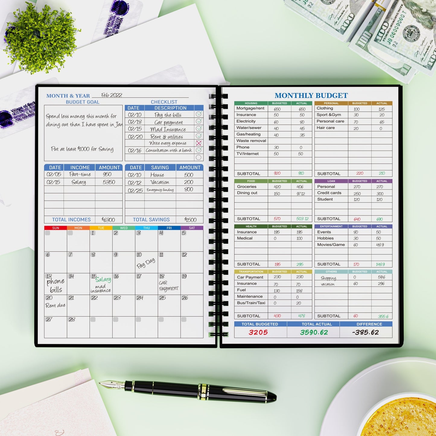 12-Month Budget Planner